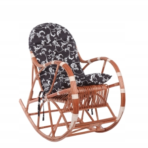 Fotel bujany wiklinowy Rudnicki z poduszką